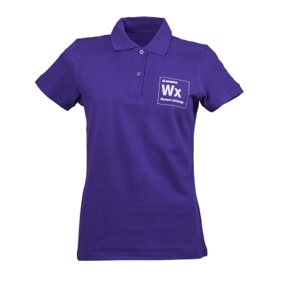 Damen Poloshirt, violett