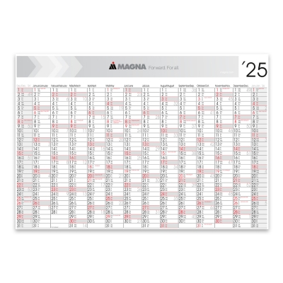 A4 desktop calendar 2025